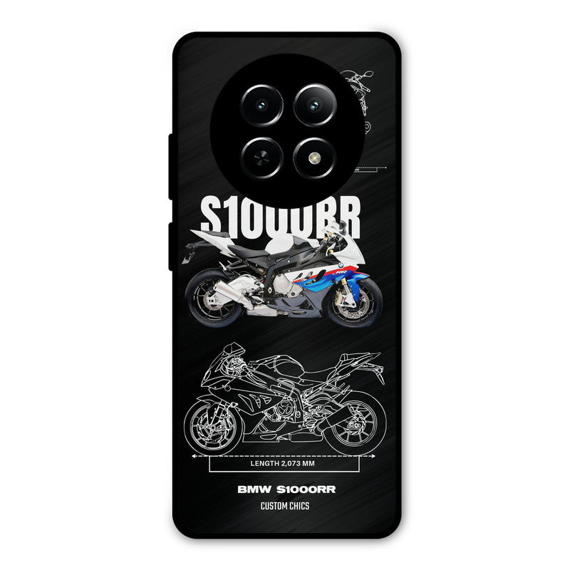 Super Blue Bike Realme Narzo N65 Mobile Back Cover - Car&Bike PrintShield Case