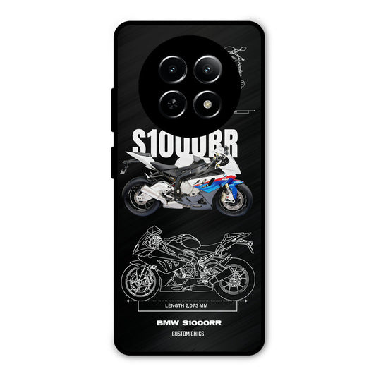 Super Blue Bike Realme Narzo N65 Mobile Back Cover - Car&Bike PrintShield Case
