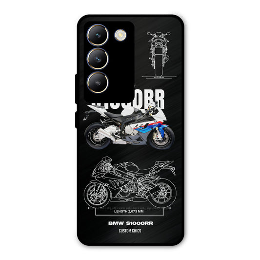 Super Blue Bike Vivo Y200e Mobile Back Cover - Car&Bike PrintShield Case