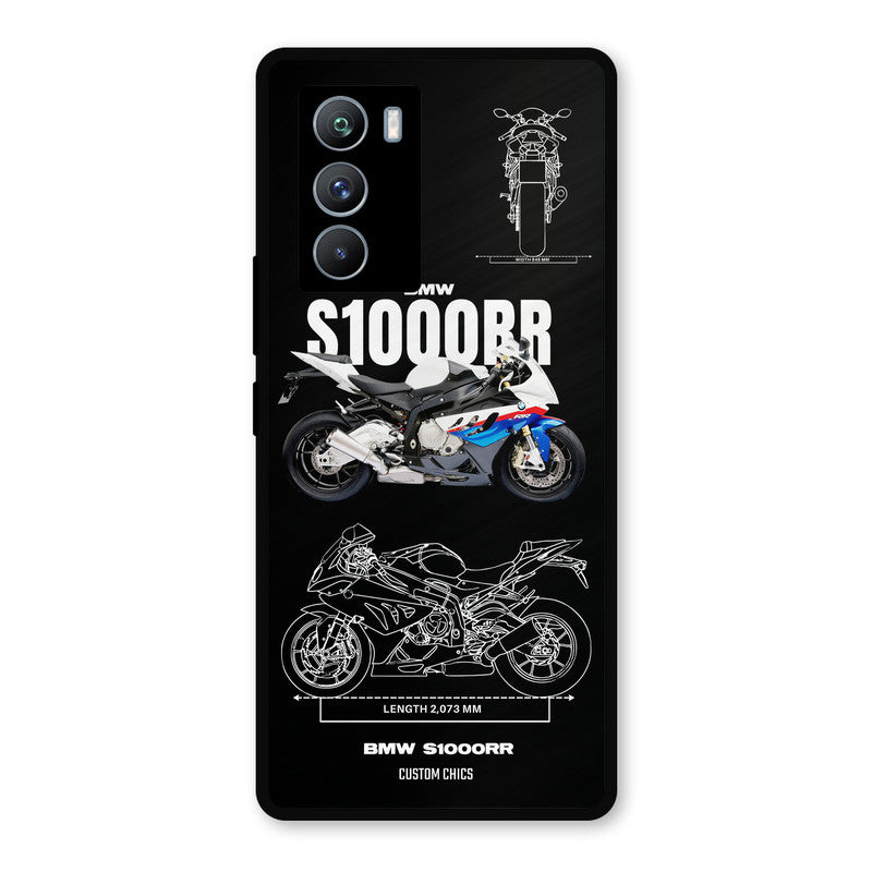 Super Blue Bike iQOO 9SE Mobile Back Cover - Car&Bike PrintShield Case