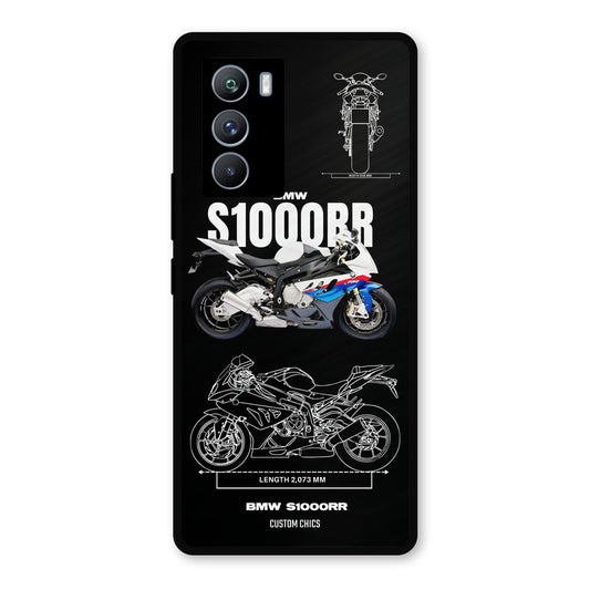 Super Blue Bike iQOO 9SE Mobile Back Cover - Car&Bike PrintShield Case