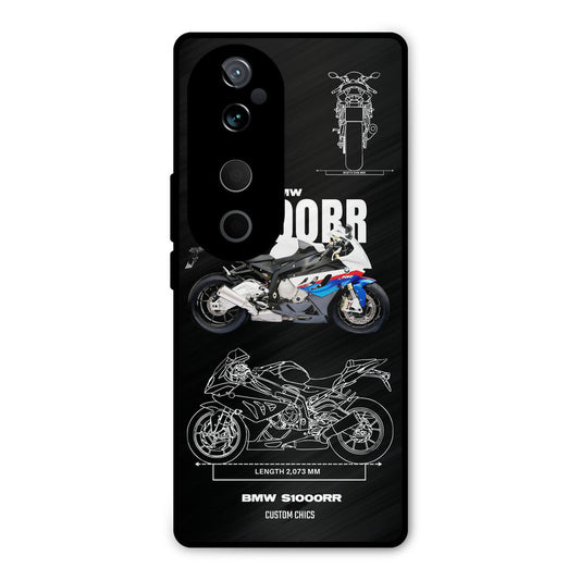 Super Blue Bike Vivo V40 Mobile Back Cover - Car&Bike PrintShield Case