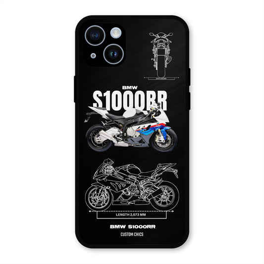Super Blue Bike iPhone 14 Mobile Back Cover - Car&Bike PrintShield Case