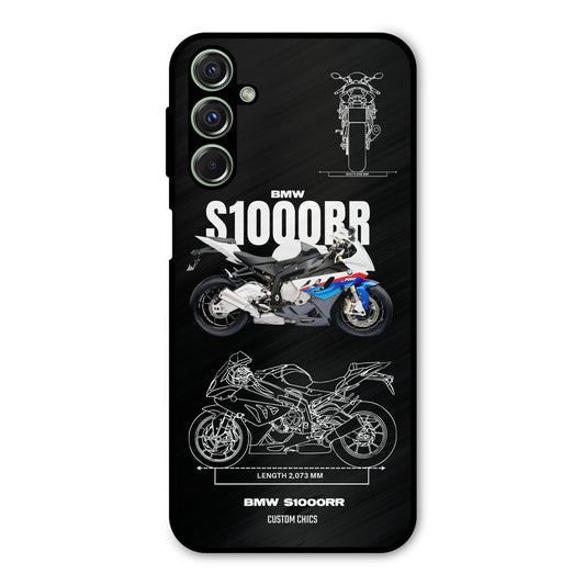 Super Blue Bike Samsung Galaxy M34 Mobile Back Cover - Car&Bike PrintShield Case