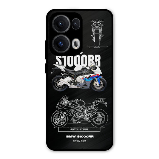 Super Blue Bike Oppo Reno 13 Pro 5G Mobile Back Cover - Car&Bike PrintShield Case
