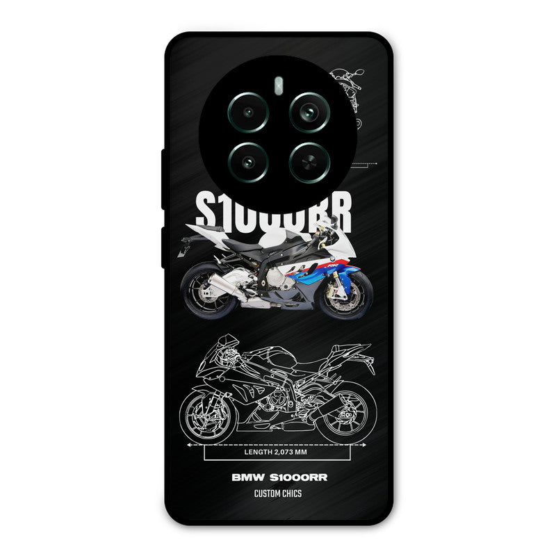 Super Blue Bike Realme 12 Plus Mobile Back Cover - Car&Bike PrintShield Case
