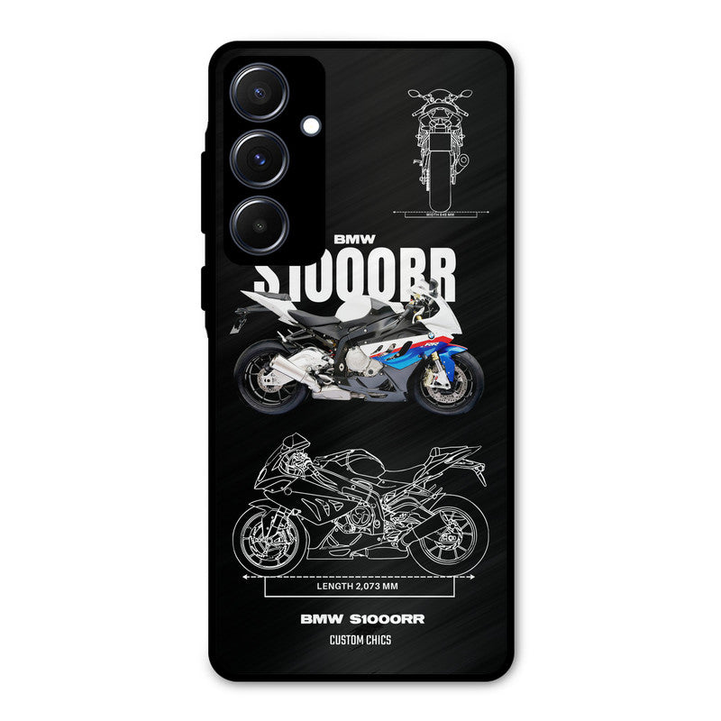 Super Blue Bike Samsung Galaxy A55 5G Mobile Back Cover - Car&Bike PrintShield Case