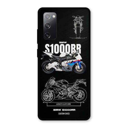 Super Blue Bike Samsung Galaxy S20 FE Mobile Back Cover - Car&Bike PrintShield Case