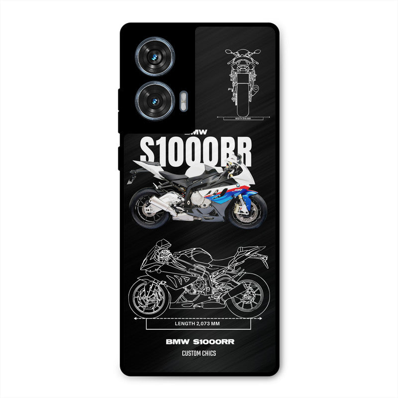 Super Blue Bike Moto G96 Mobile Back Cover - Car&Bike PrintShield Case