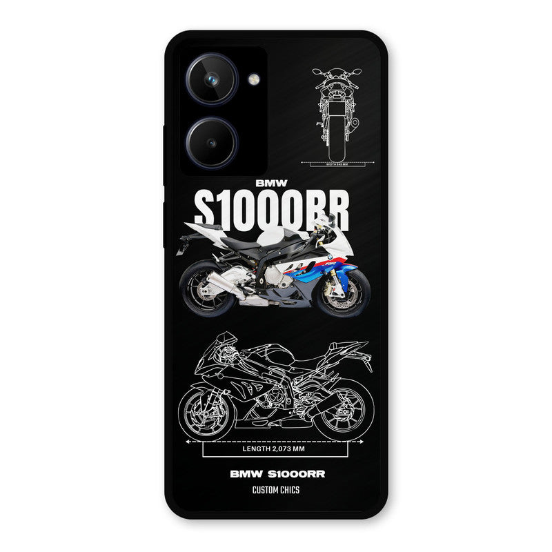 Super Blue Bike Realme 10 Mobile Back Cover - Car&Bike PrintShield Case