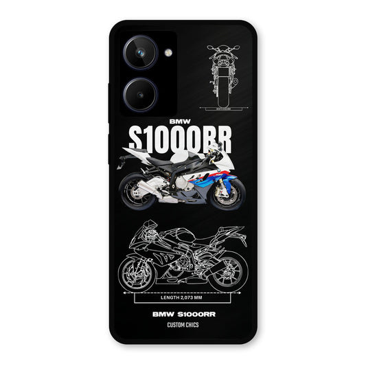 Super Blue Bike Realme 10 Mobile Back Cover - Car&Bike PrintShield Case