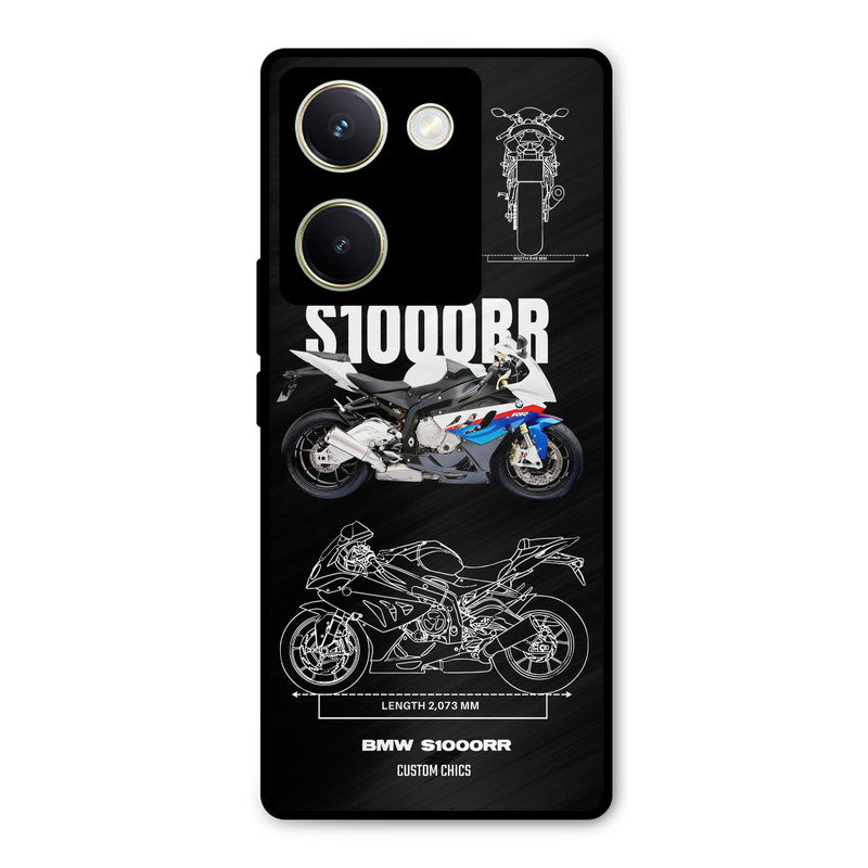 Super Blue Bike Vivo Y200 Pro Mobile Back Cover - Car&Bike PrintShield Case