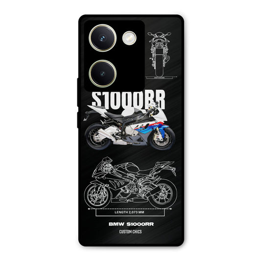 Super Blue Bike Vivo Y200 Pro Mobile Back Cover - Car&Bike PrintShield Case
