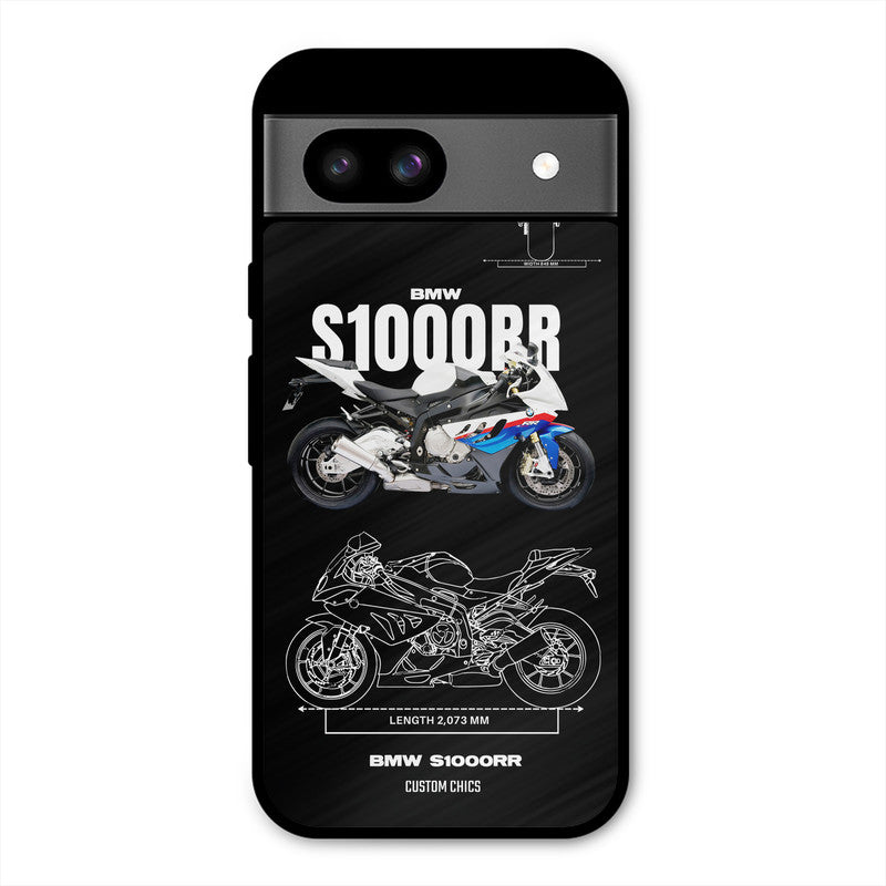 Super Blue Bike Google Pixel 8a Mobile Back Cover - Car&Bike PrintShield Case