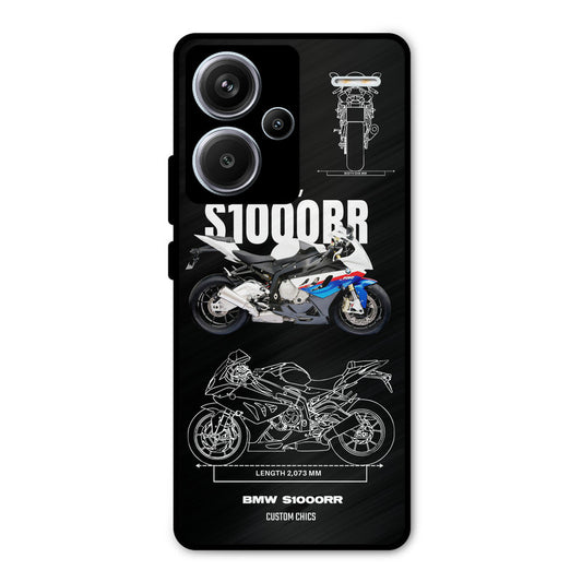 Super Blue Bike Redmi Note 13 Pro Plus Mobile Back Cover - Car&Bike PrintShield Case