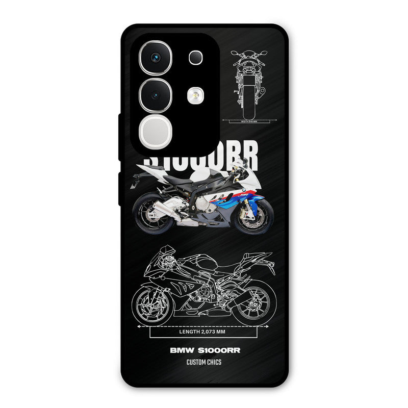 Super Blue Bike Vivo T4x Mobile Back Cover - Car&Bike PrintShield Case
