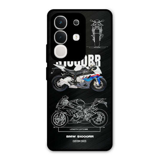 Super Blue Bike Vivo T4x Mobile Back Cover - Car&Bike PrintShield Case