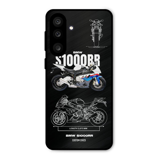 Super Blue Bike Samsung Galaxy M56 Mobile Back Cover - Car&Bike PrintShield Case