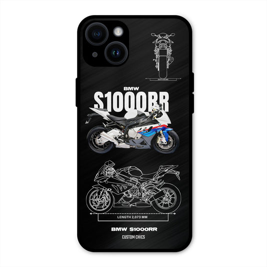 Super Blue Bike iPhone 14 Plus Mobile Back Cover - Car&Bike PrintShield Case