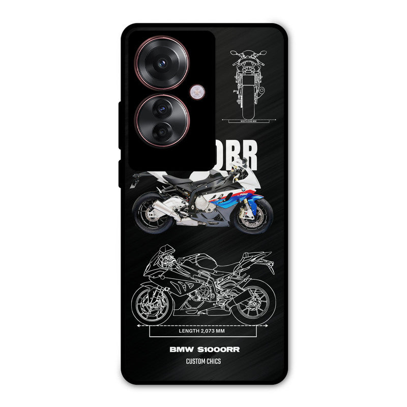 Super Blue Bike Oppo F25 Pro Mobile Back Cover - Car&Bike PrintShield Case