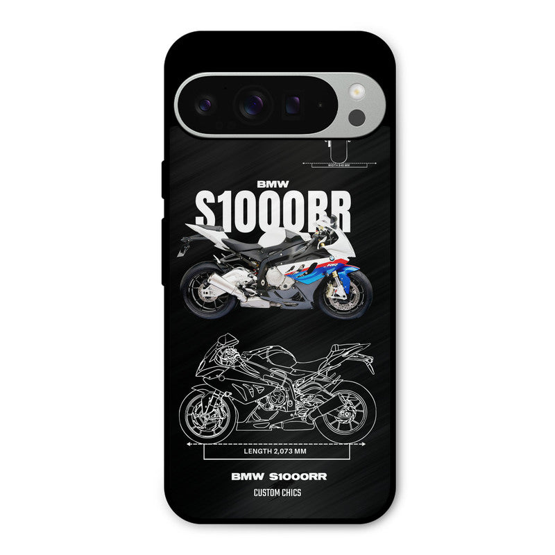 Super Blue Bike Google Pixel 9 Pro XL Mobile Back Cover - Car&Bike PrintShield Case