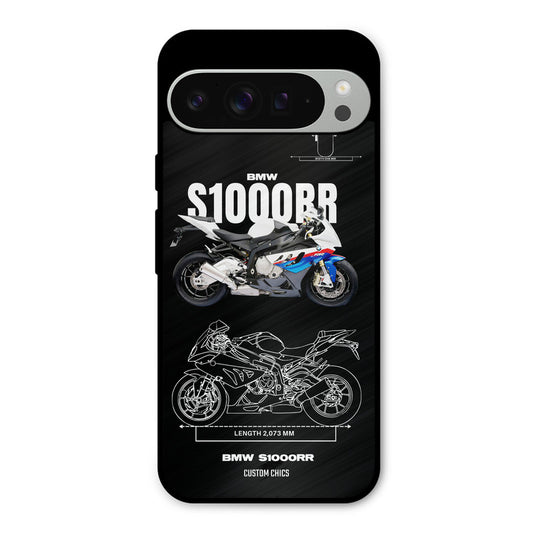 Super Blue Bike Google Pixel 9 Pro XL Mobile Back Cover - Car&Bike PrintShield Case