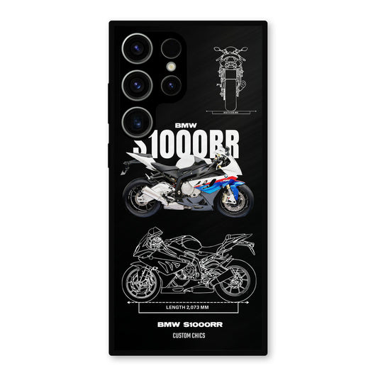Super Blue Bike Samsung Galaxy S23 Ultra Mobile Back Cover - Car&Bike PrintShield Case