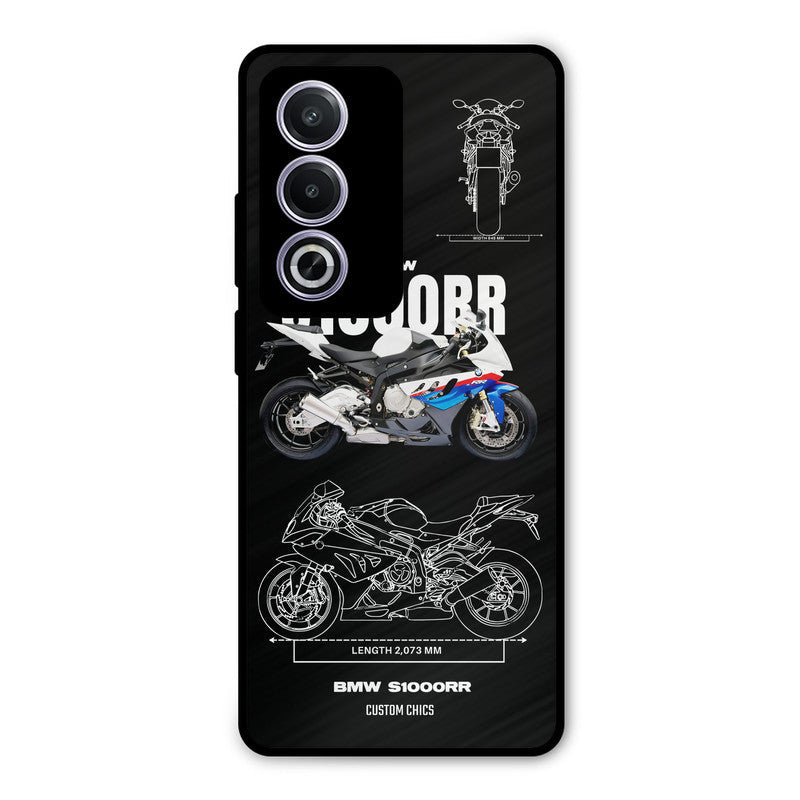 Super Blue Bike Oppo K12x Mobile Back Cover - Car&Bike PrintShield Case