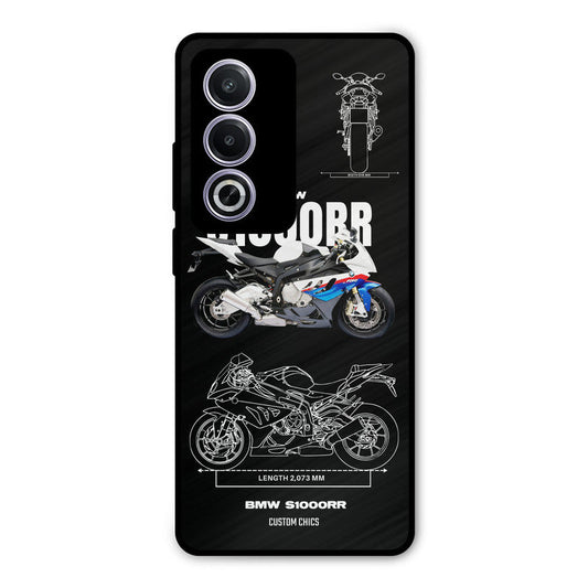 Super Blue Bike Oppo K12x Mobile Back Cover - Car&Bike PrintShield Case