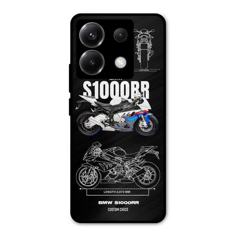 Super Blue Bike Poco X6 Mobile Back Cover - Car&Bike PrintShield Case
