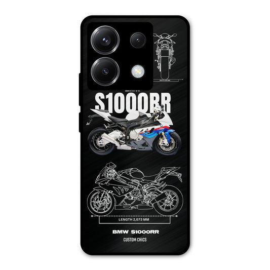 Super Blue Bike Poco X6 Mobile Back Cover - Car&Bike PrintShield Case