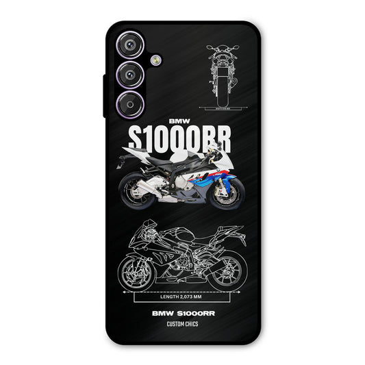 Super Blue Bike Samsung Galaxy F15 Mobile Back Cover - Car&Bike PrintShield Case