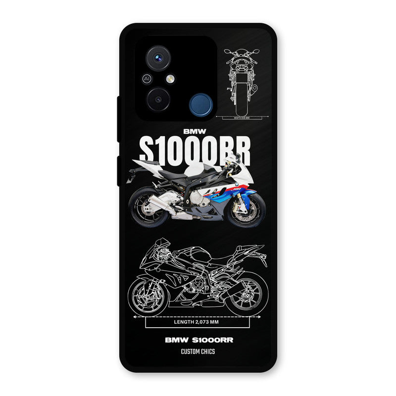 Super Blue Bike Redmi 12c Mobile Back Cover - Car&Bike PrintShield Case