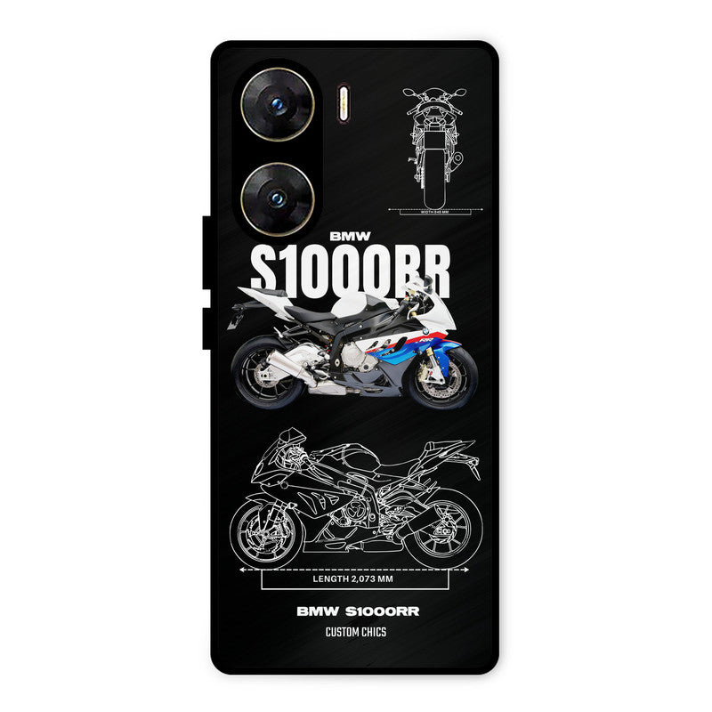 Super Blue Bike Vivo V29e Mobile Back Cover - Car&Bike PrintShield Case