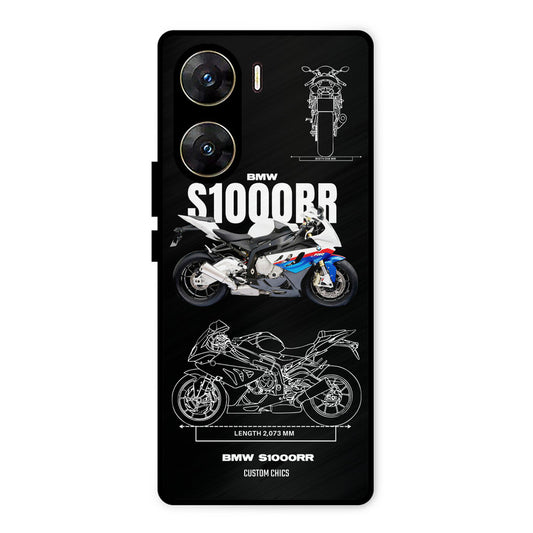Super Blue Bike Vivo V29e Mobile Back Cover - Car&Bike PrintShield Case
