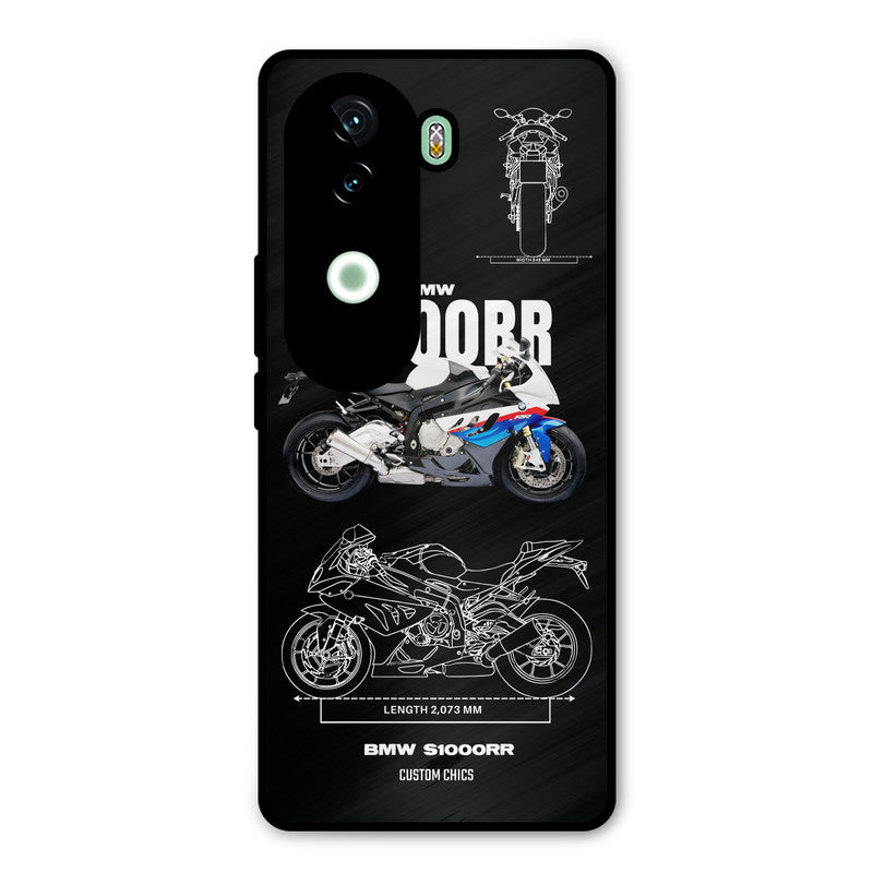 Super Blue Bike iQOO Z9s Mobile Back Cover - Car&Bike PrintShield Case