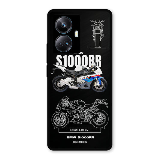 Super Blue Bike Realme 10 Pro Plus Mobile Back Cover - Car&Bike PrintShield Case