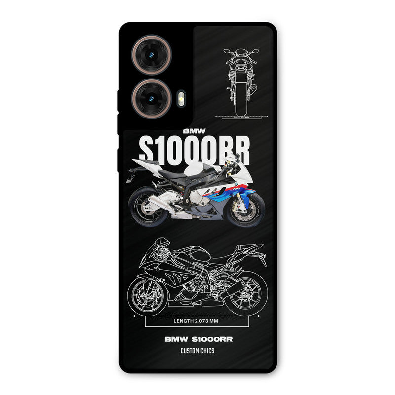 Super Blue Bike Moto G85 Mobile Back Cover - Car&Bike PrintShield Case