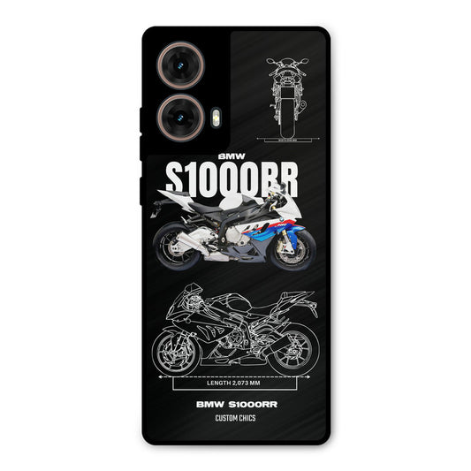 Super Blue Bike Moto G85 Mobile Back Cover - Car&Bike PrintShield Case
