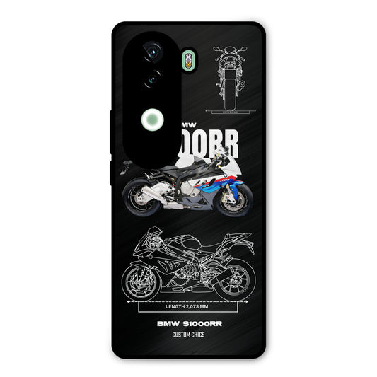 Super Blue Bike Vivo V40e Mobile Back Cover - Car&Bike PrintShield Case