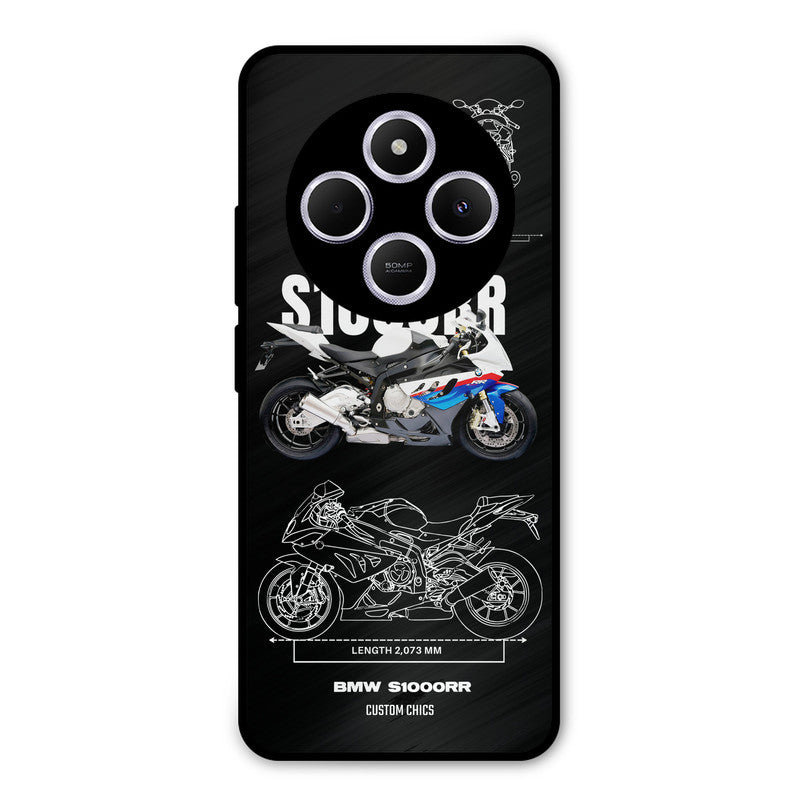 Super Blue Bike Poco M7 Mobile Back Cover - Car&Bike PrintShield Case