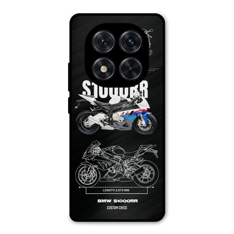 Super Blue Bike Redmi Note 14 Pro Mobile Back Cover - Car&Bike PrintShield Case