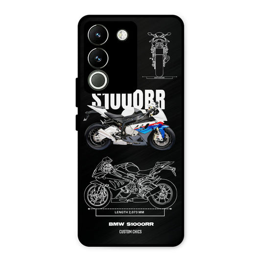 Super Blue Bike Vivo Y200 Mobile Back Cover - Car&Bike PrintShield Case