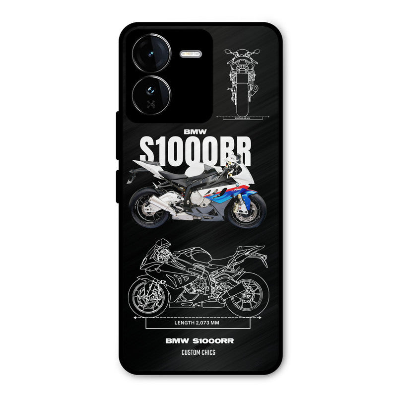 Super Blue Bike iQOO Z9 Mobile Back Cover - Car&Bike PrintShield Case