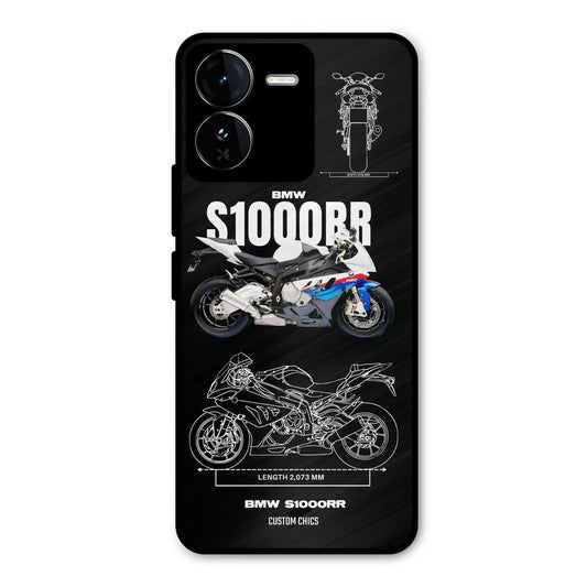 Super Blue Bike iQOO Z9 Mobile Back Cover - Car&Bike PrintShield Case