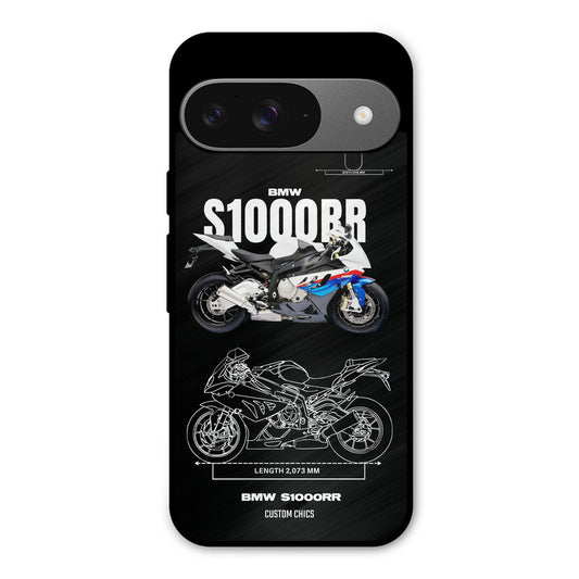 Super Blue Bike Google Pixel 9 Mobile Back Cover - Car&Bike PrintShield Case