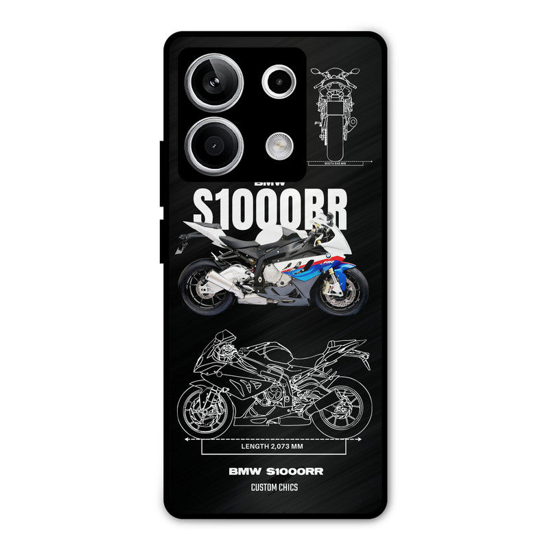 Super Blue Bike Redmi Note 13 5G Mobile Back Cover - Car&Bike PrintShield Case