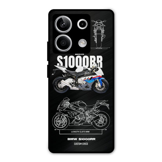Super Blue Bike Redmi Note 13 5G Mobile Back Cover - Car&Bike PrintShield Case