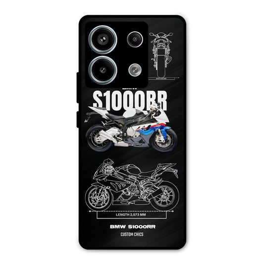Super Blue Bike Redmi Note 13 Pro 5G Mobile Back Cover - Car&Bike PrintShield Case
