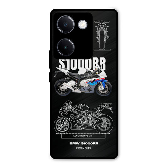 Super Blue Bike Vivo Y300 Plus Mobile Back Cover - Car&Bike PrintShield Case